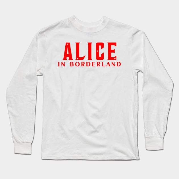 Alice in borderland title red Long Sleeve T-Shirt by CERA23